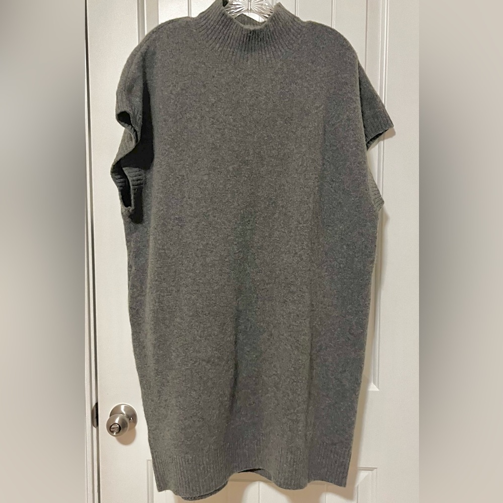 DKNY Women’s Charcoal Turtleneck Sweater Dress